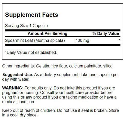 Spearmint Leaf Extract - 400mg Full Spectrum Capsules