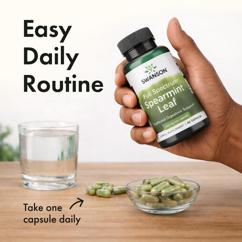 Spearmint Leaf Extract - 400mg Full Spectrum Capsules