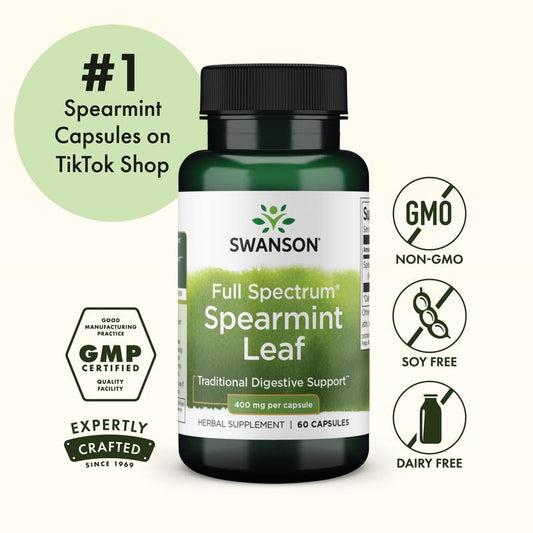 Spearmint Leaf Extract - 400mg Full Spectrum Capsules